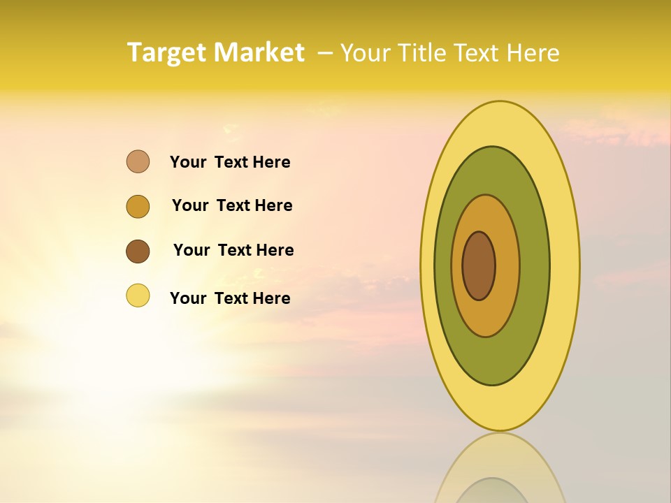 Water Sun Horizontal PowerPoint Template