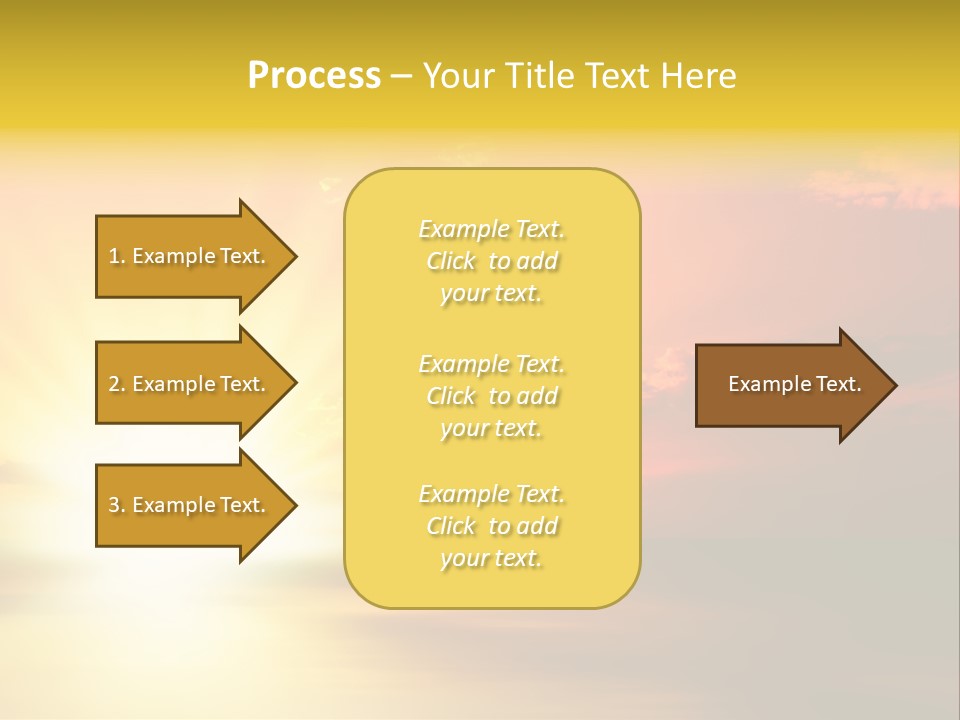 Water Sun Horizontal PowerPoint Template