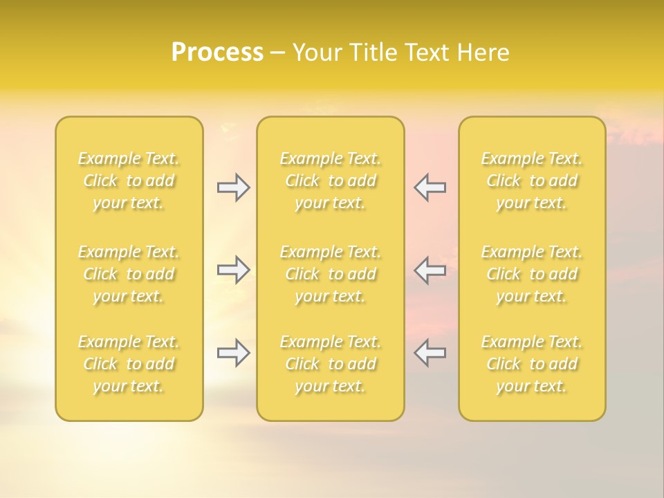 Water Sun Horizontal PowerPoint Template