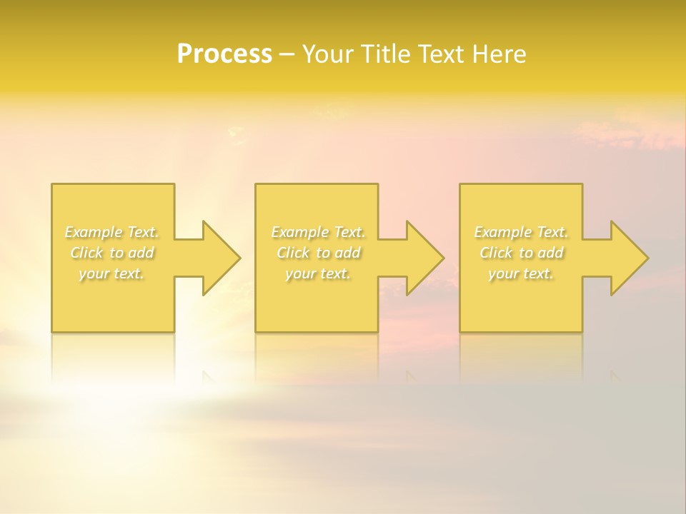 Water Sun Horizontal PowerPoint Template