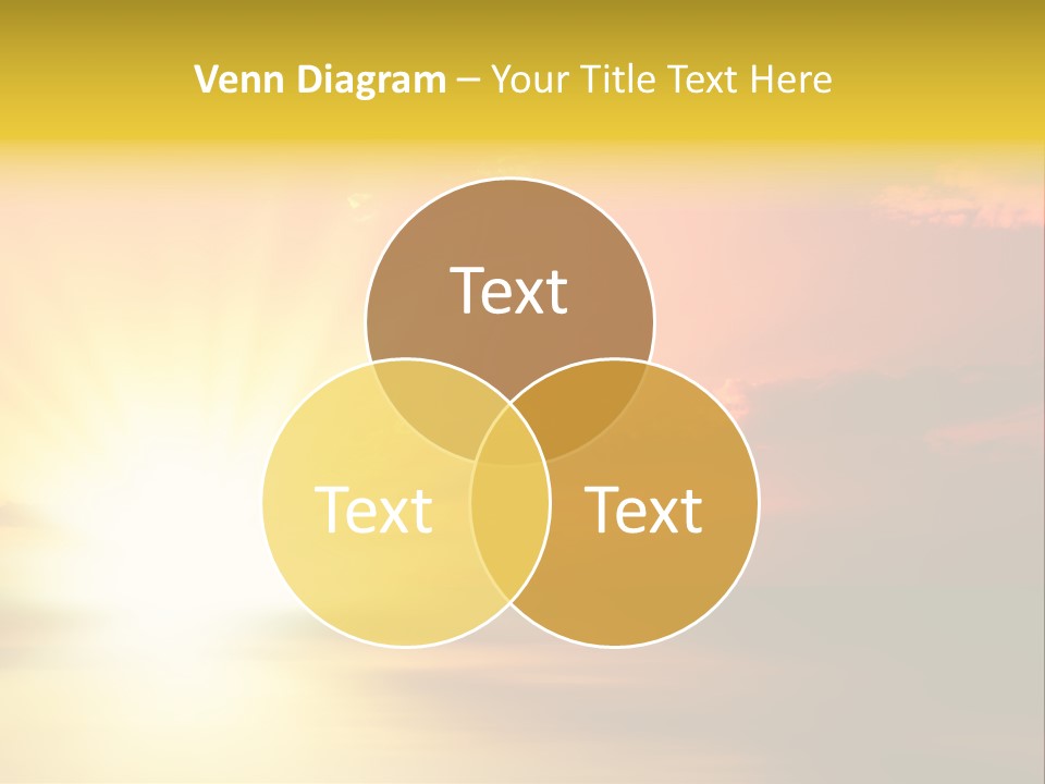 Water Sun Horizontal PowerPoint Template