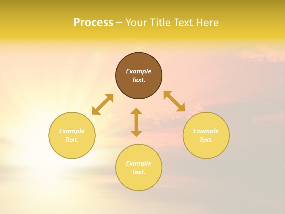 Water Sun Horizontal PowerPoint Template