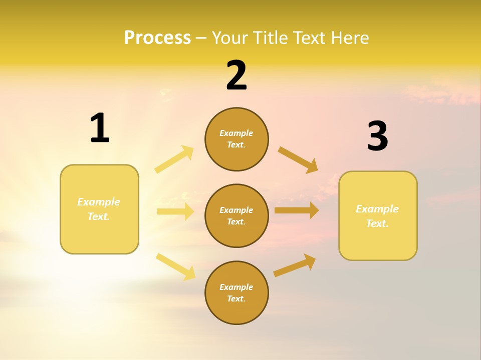 Water Sun Horizontal PowerPoint Template