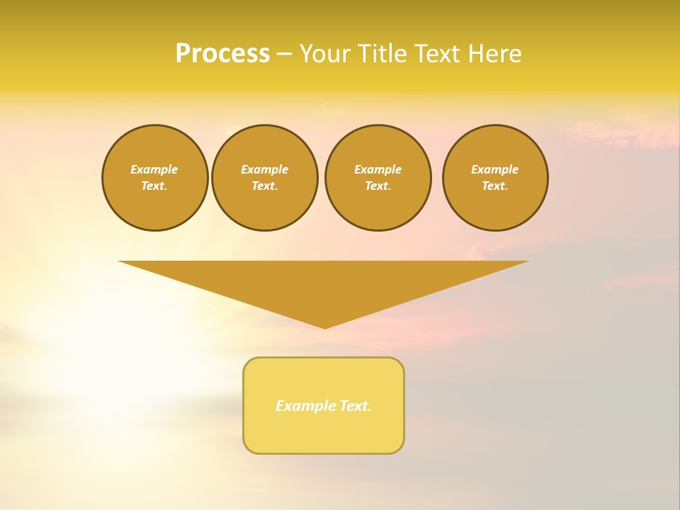 Water Sun Horizontal PowerPoint Template