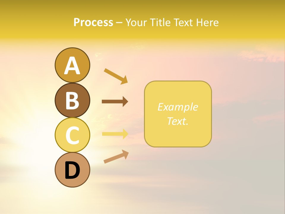Water Sun Horizontal PowerPoint Template