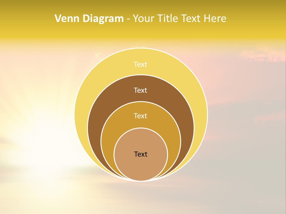 Water Sun Horizontal PowerPoint Template