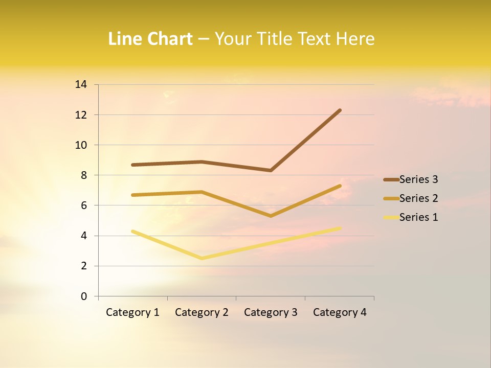 Water Sun Horizontal PowerPoint Template