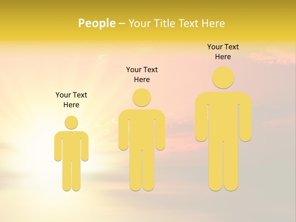 Water Sun Horizontal PowerPoint Template