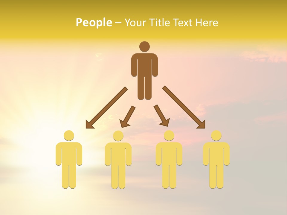 Water Sun Horizontal PowerPoint Template