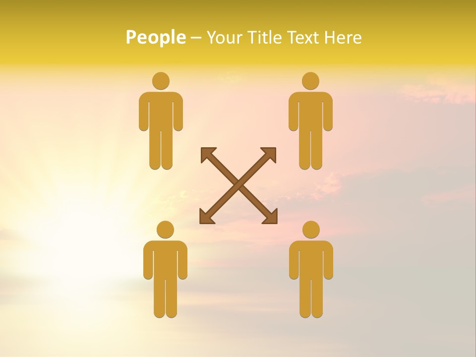 Water Sun Horizontal PowerPoint Template