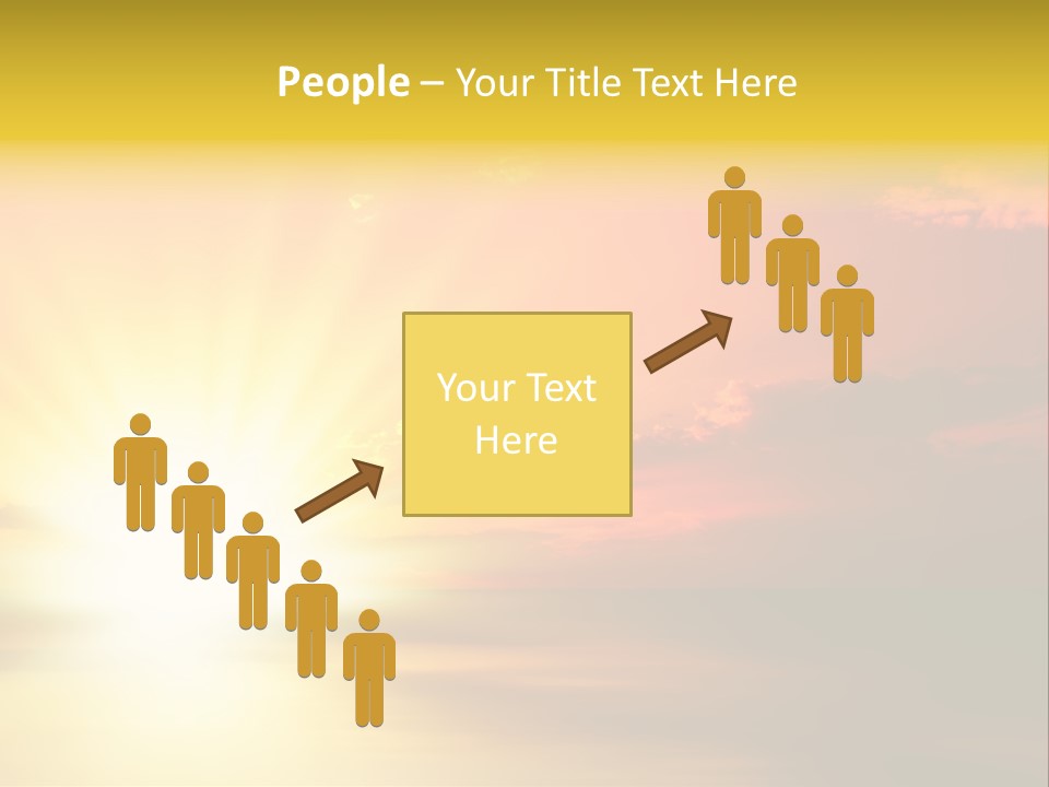 Water Sun Horizontal PowerPoint Template