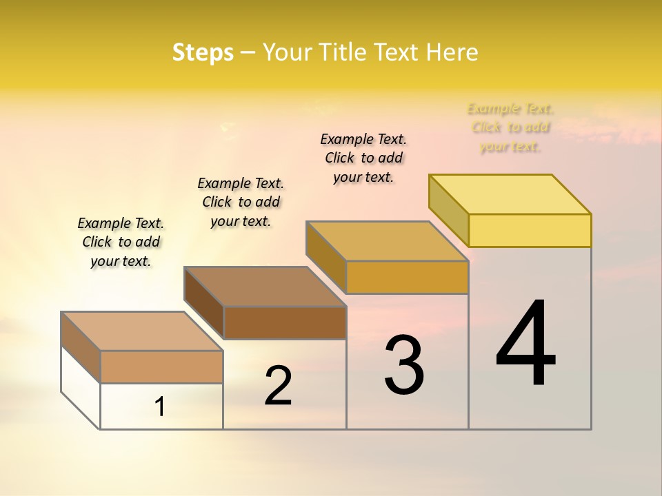 Water Sun Horizontal PowerPoint Template