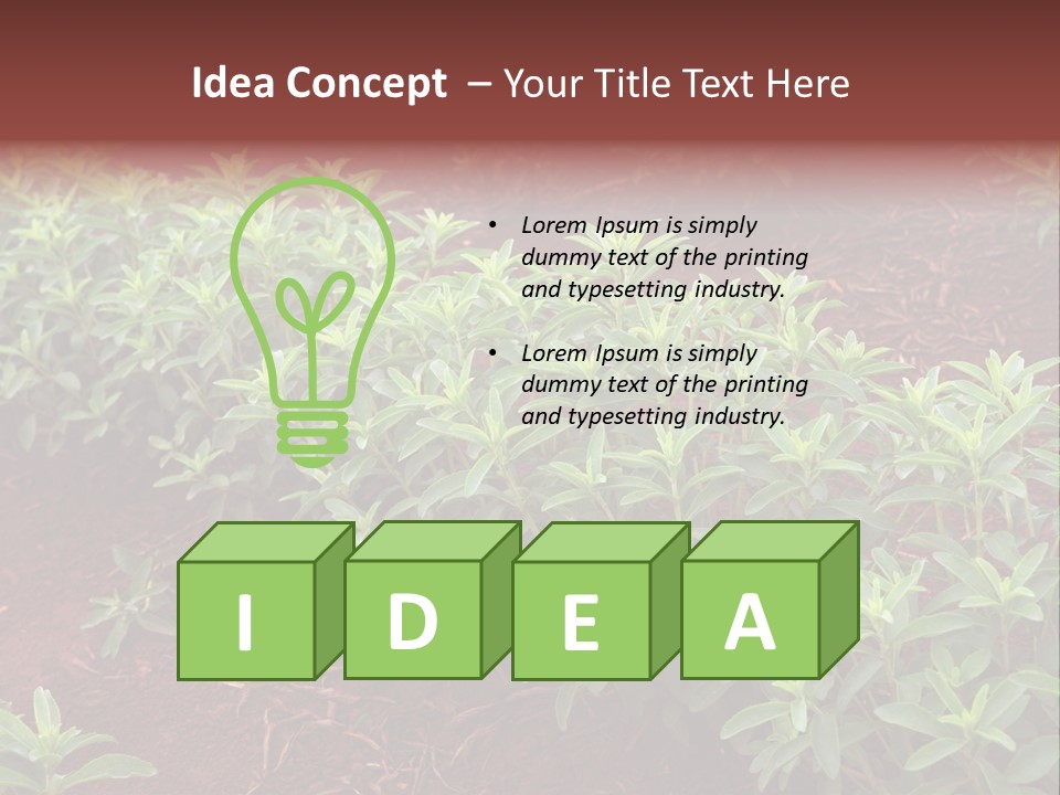 Sweetening Herbal Calorie PowerPoint Template