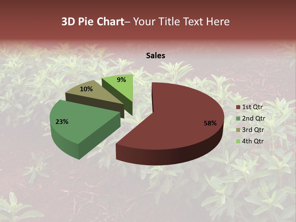 Sweetening Herbal Calorie PowerPoint Template