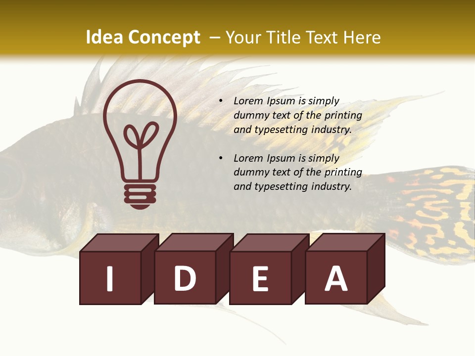 Aquarium Cockatoo Dwarf Cichlid Pet PowerPoint Template