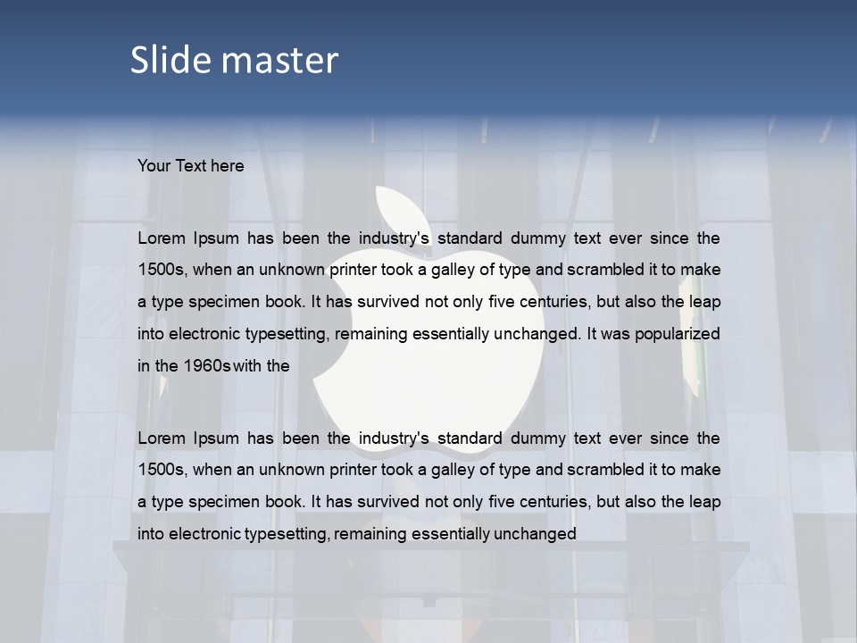 Facade Exterior Manhattan PowerPoint Template