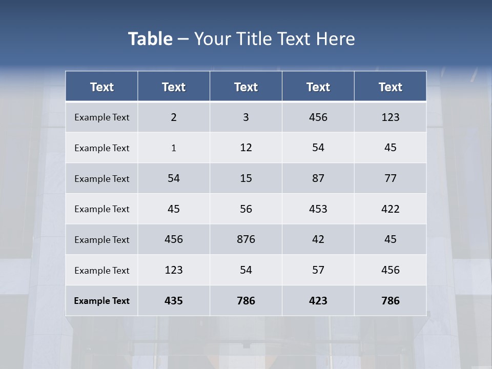 Facade Exterior Manhattan PowerPoint Template