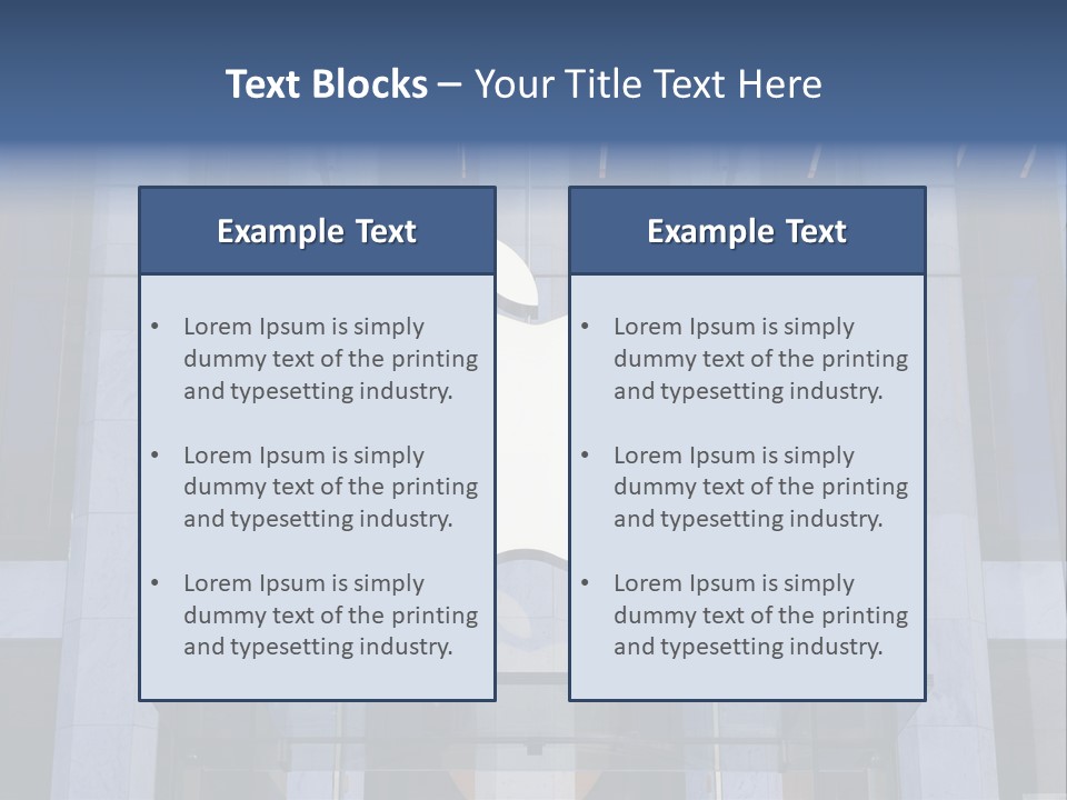 Facade Exterior Manhattan PowerPoint Template