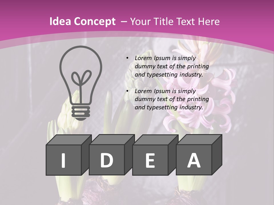 Interior Bulb Garret PowerPoint Template