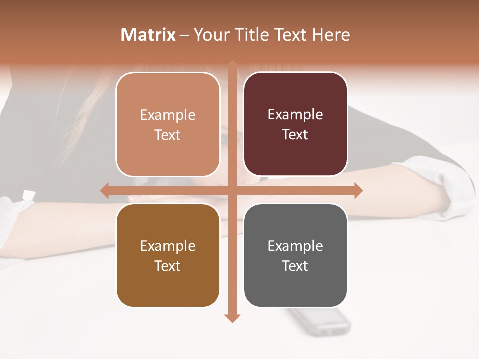 Phone Leader Female PowerPoint Template