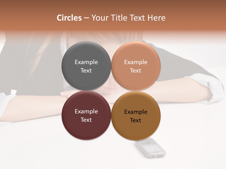 Phone Leader Female PowerPoint Template