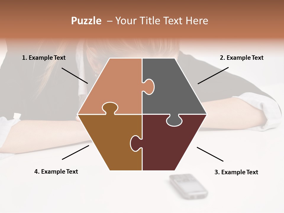 Phone Leader Female PowerPoint Template