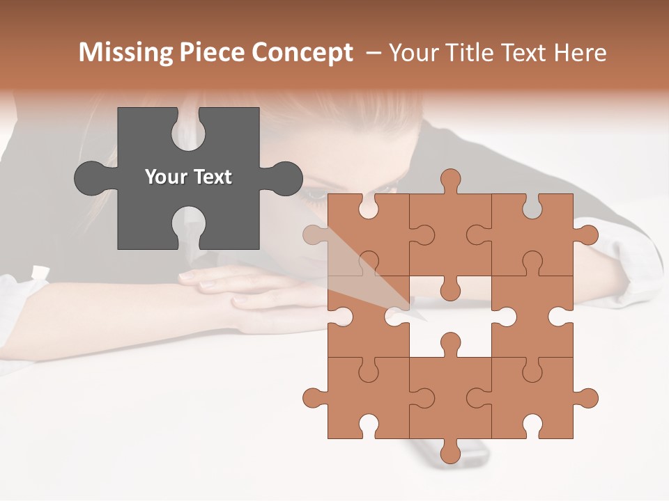 Phone Leader Female PowerPoint Template