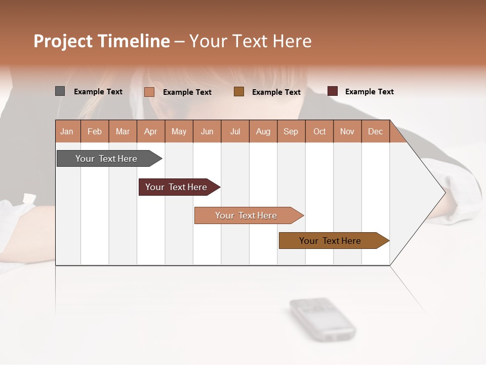 Phone Leader Female PowerPoint Template