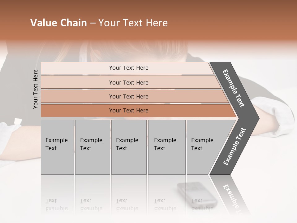 Phone Leader Female PowerPoint Template