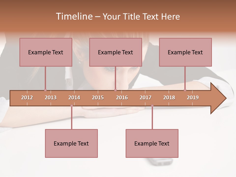 Phone Leader Female PowerPoint Template