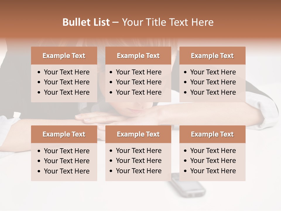 Phone Leader Female PowerPoint Template