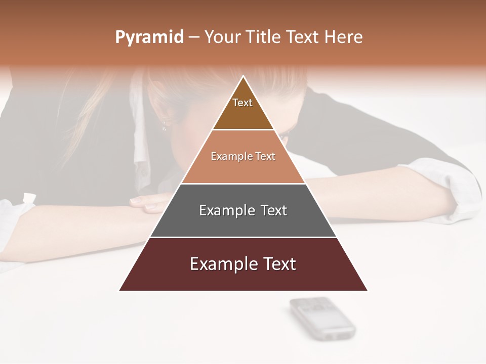 Phone Leader Female PowerPoint Template