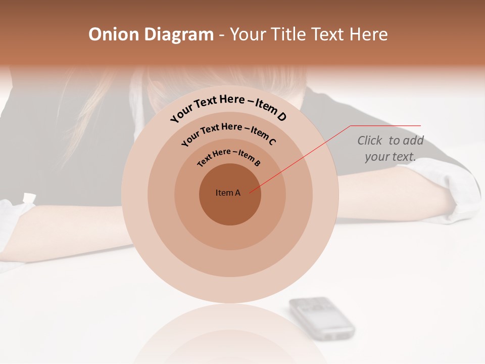 Phone Leader Female PowerPoint Template