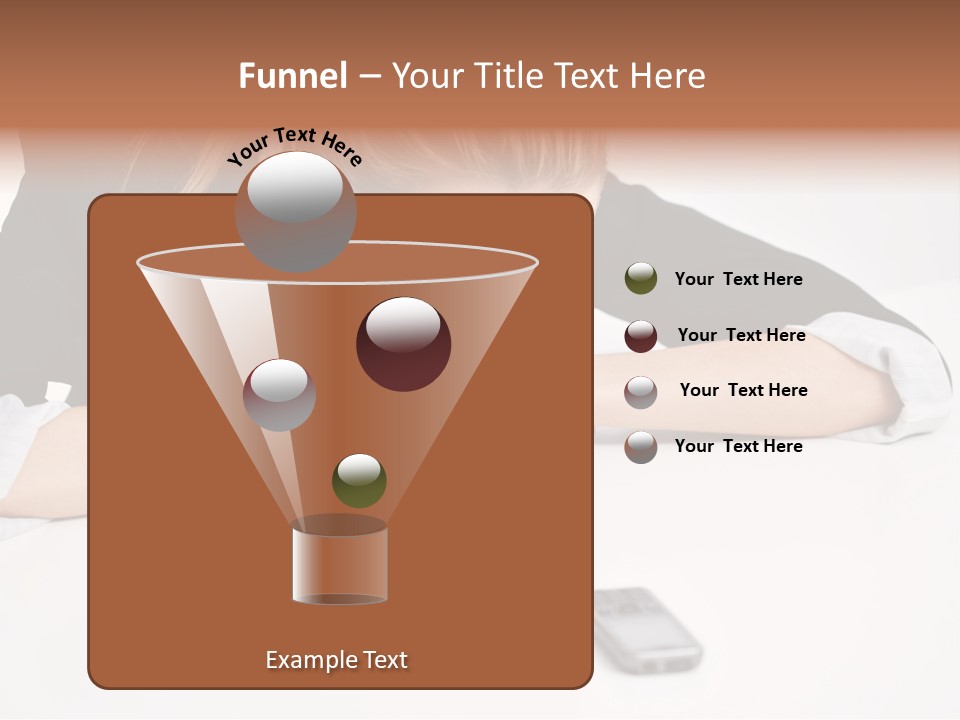 Phone Leader Female PowerPoint Template