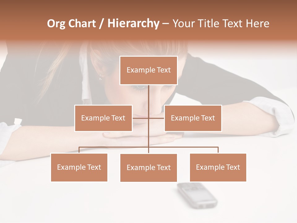 Phone Leader Female PowerPoint Template