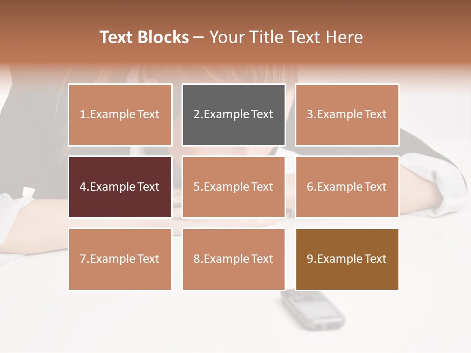 Phone Leader Female PowerPoint Template