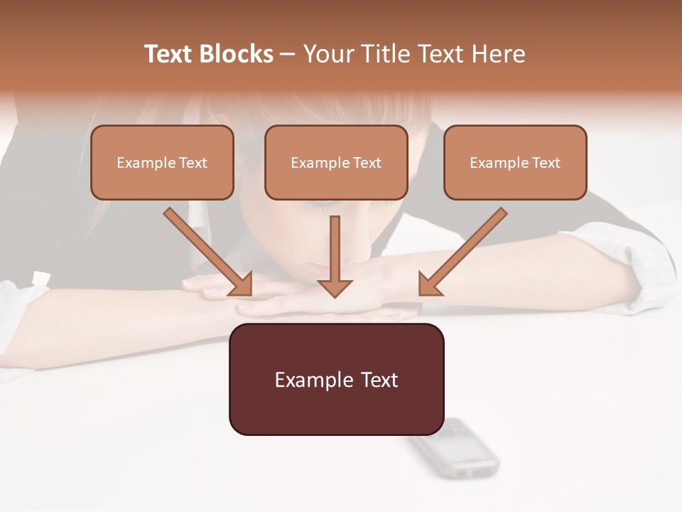 Phone Leader Female PowerPoint Template