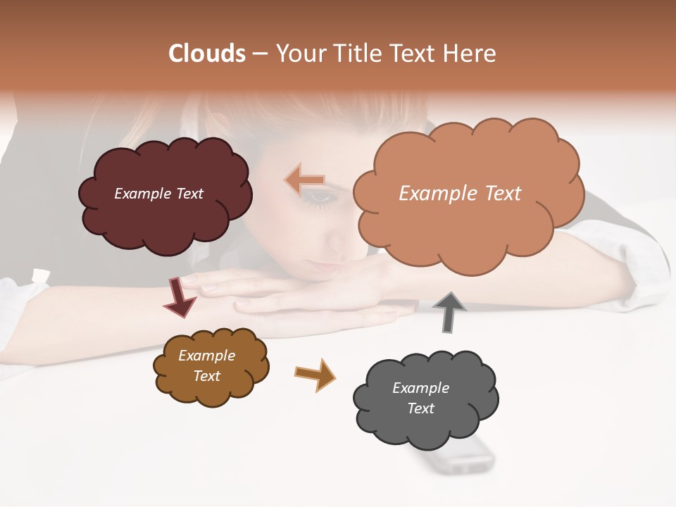 Phone Leader Female PowerPoint Template