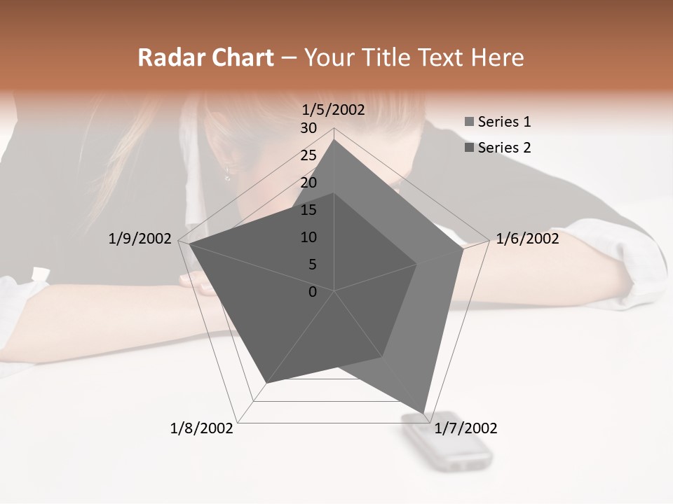 Phone Leader Female PowerPoint Template