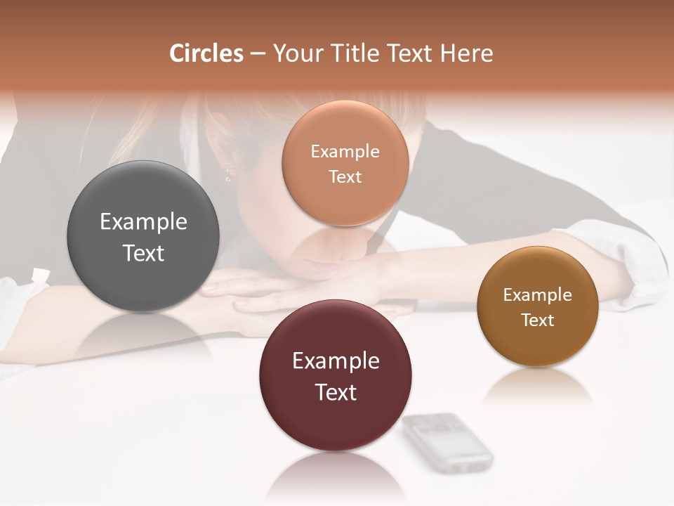 Phone Leader Female PowerPoint Template