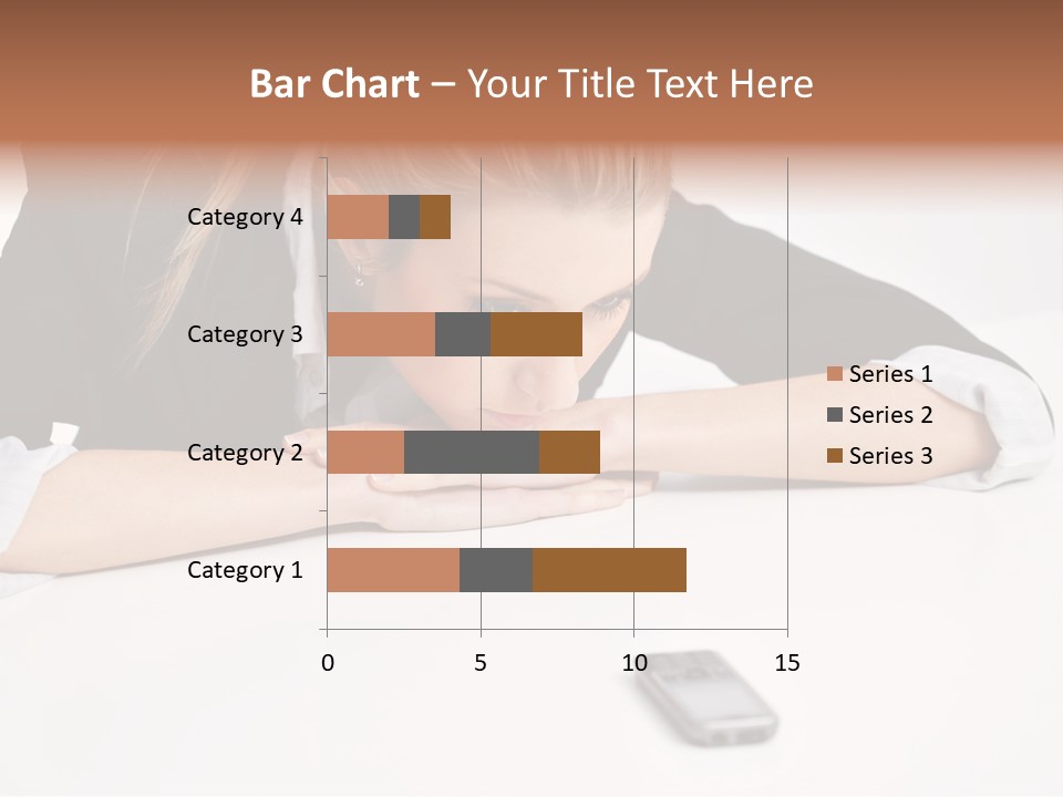 Phone Leader Female PowerPoint Template