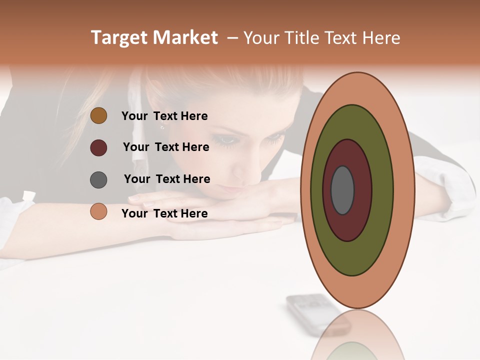 Phone Leader Female PowerPoint Template