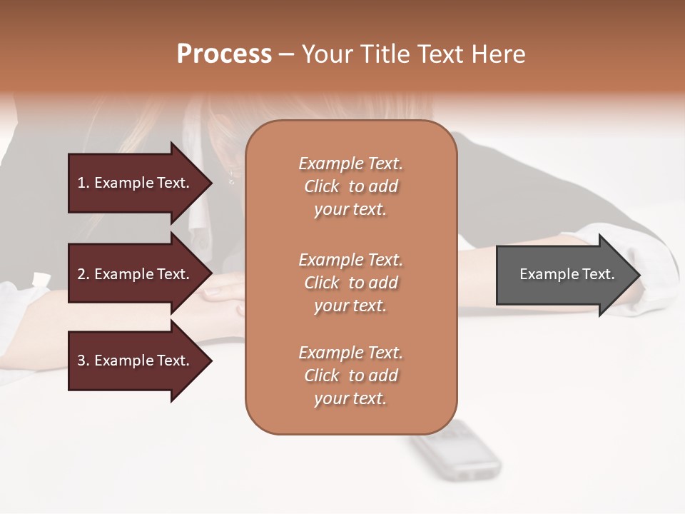 Phone Leader Female PowerPoint Template