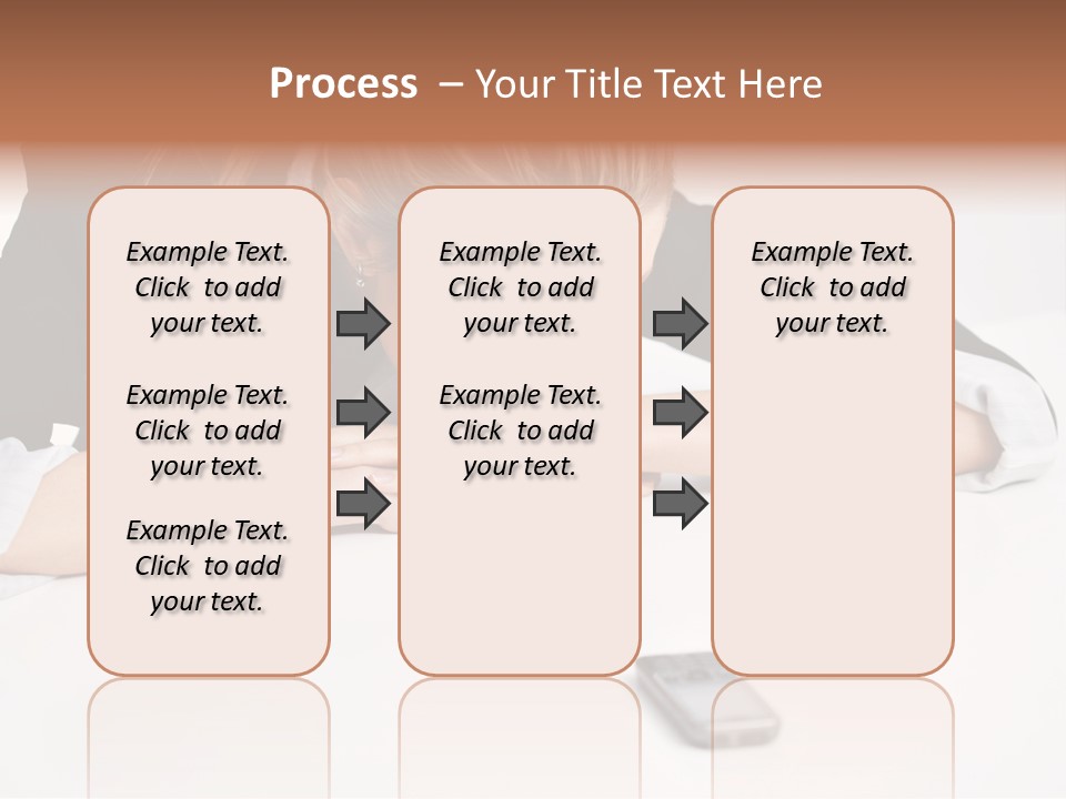 Phone Leader Female PowerPoint Template