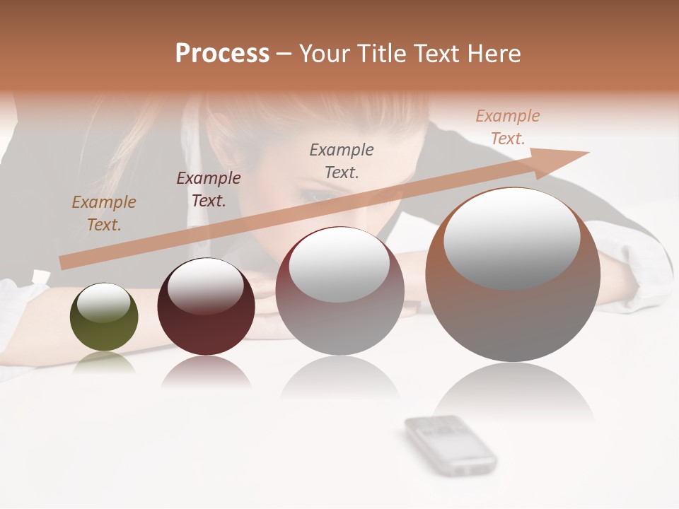 Phone Leader Female PowerPoint Template