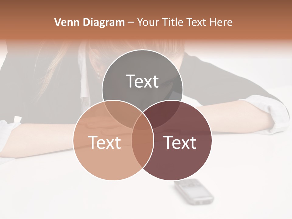 Phone Leader Female PowerPoint Template