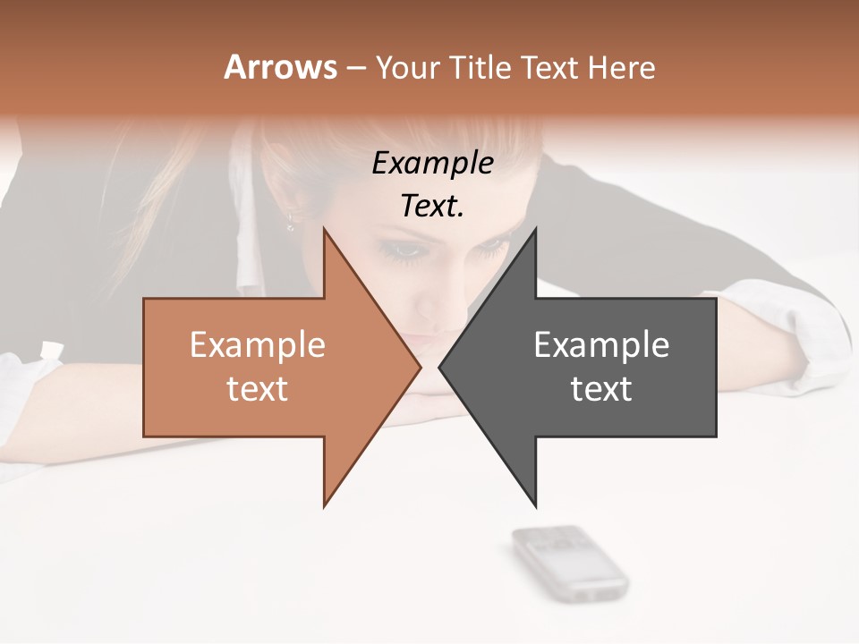 Phone Leader Female PowerPoint Template