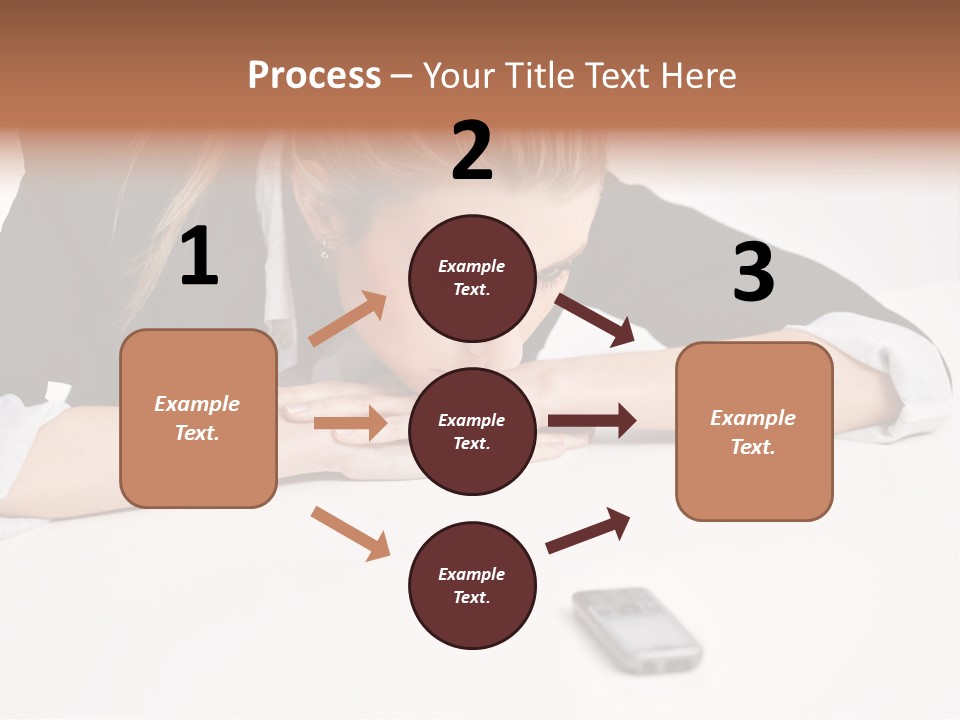 Phone Leader Female PowerPoint Template