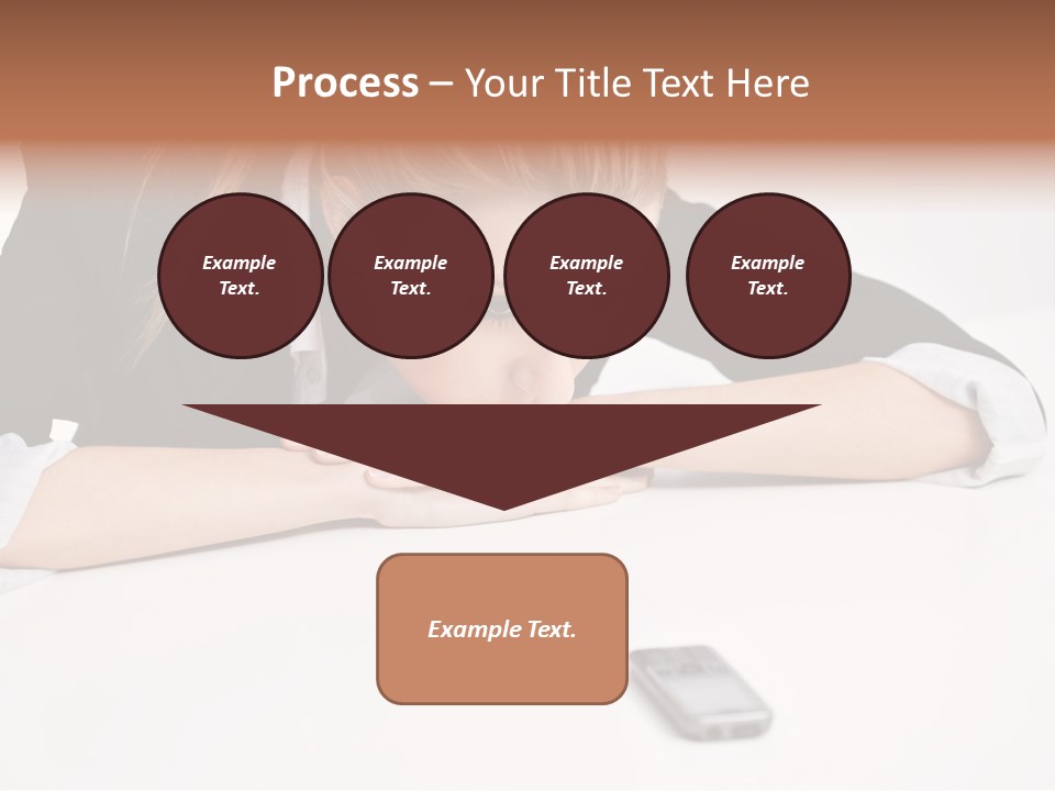 Phone Leader Female PowerPoint Template