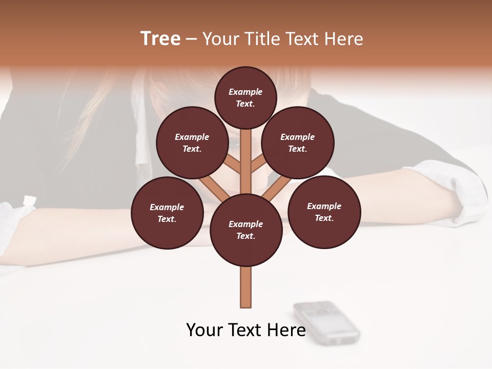 Phone Leader Female PowerPoint Template